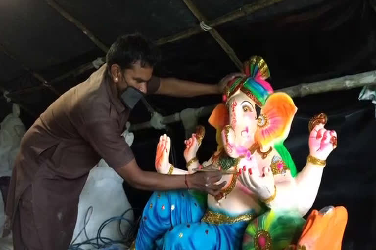 Corona virus has bad effect on Ganesh Chaturthi in ambala