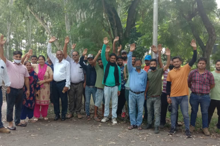 protest against Electricity amendment bill