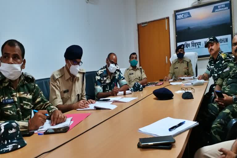 meeting held regarding control of Naxalites in chaibasa