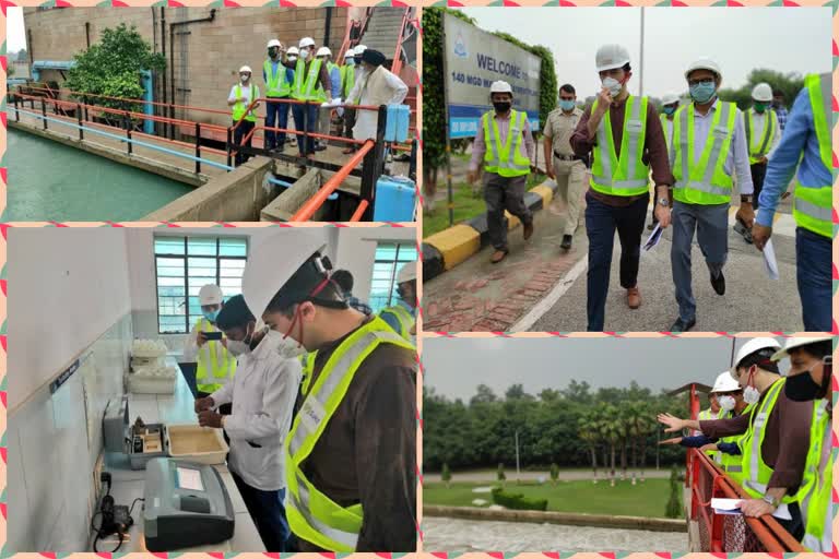 Delhi Jal Board vice president Raghav Chadha inspected Sonia Vihar Water Treatment Plant