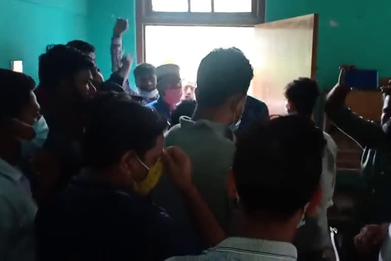 electricity office locked by public in Karimganj