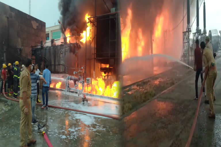 fire broken out at substation NPCL