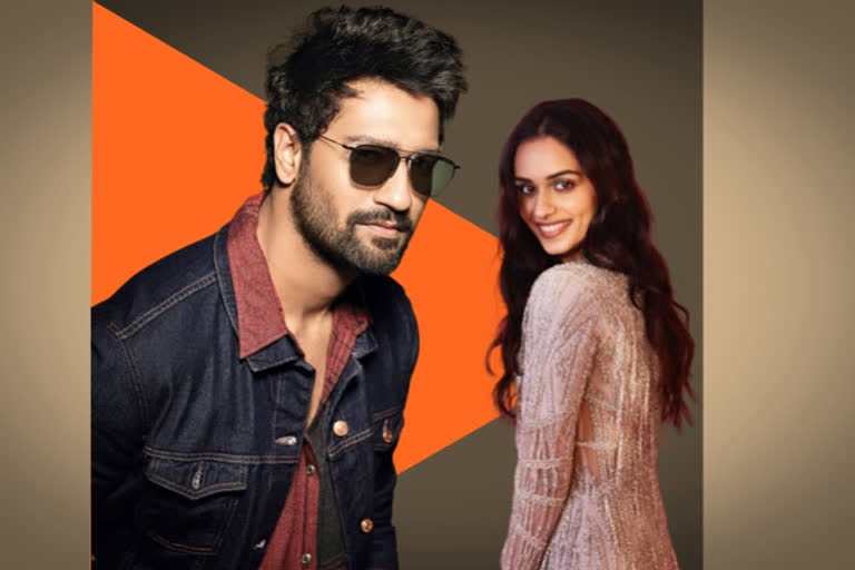 Manushi chillar and vicky kaushal in a film
