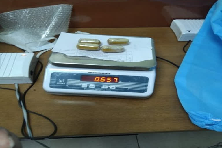 Air Intelligence Unit Kannur seizes 657gm gold from passenger