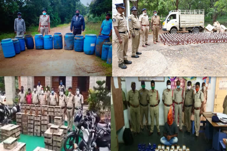 Liquor from neighboring states heavily seized in different districts