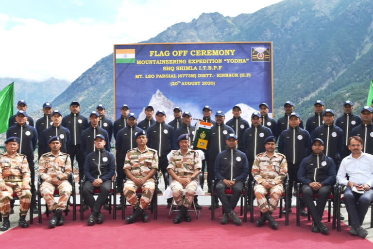 ITBP Team Leaves for Leo Pargil hill