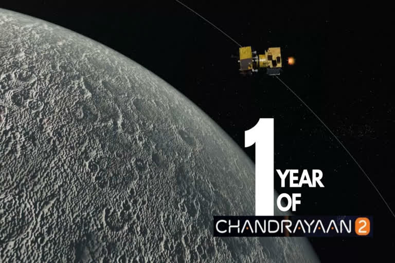 First anniversary of Chandrayaan-2 launch,Chandrayaan-2 spacecraft by ISRO