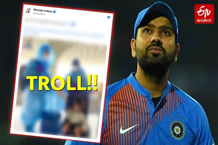 netizens trolls rohit sharma for not providing security to daughter before reaching uae