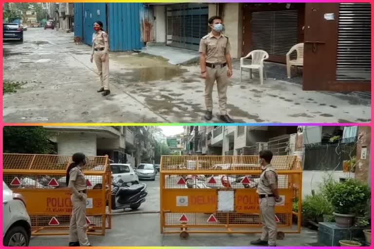 delhi police deployed in vijay vihar containment zone