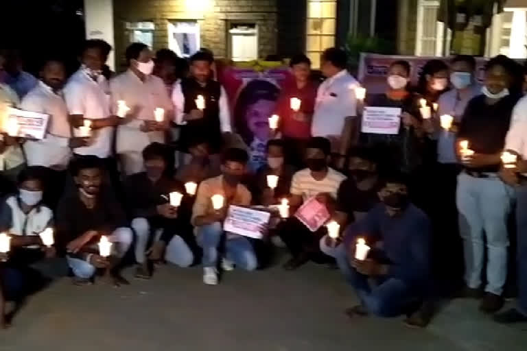 Physician suicide case: Candle light protest from KPCC physician unit