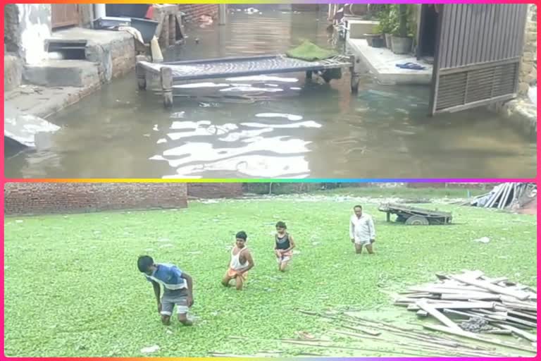 water logging in ganesh nagar colony