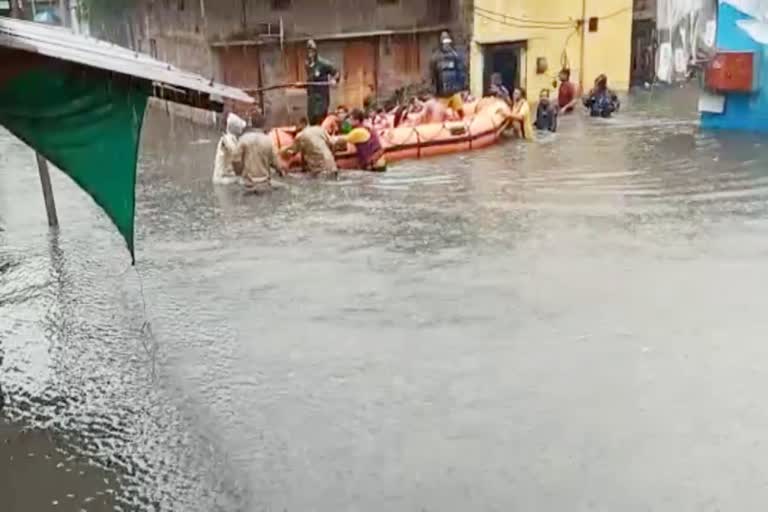 Waterlogging situation after heavy rains