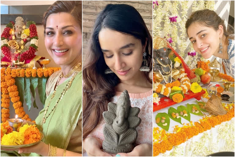 bollywood celebs welcomed ganapati at home