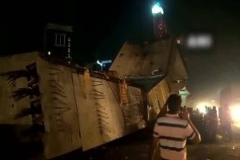 Section of under-construction flyover collapses in Gurugram