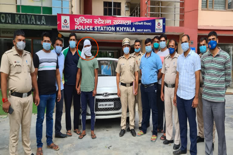 khyala police arrested accused who hit delhi tarffic police SI mahavir singh