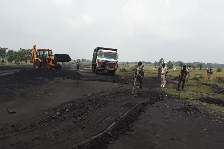 police is seizing coal