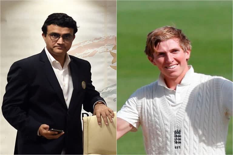 Sourav Ganguly, Zak Crawley