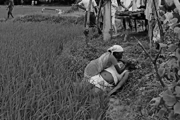 a man died with electric shock in settipalli village mancherial district