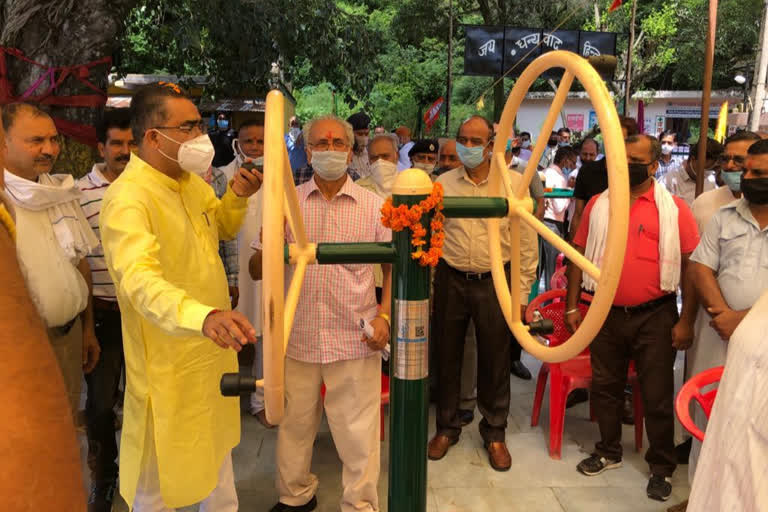 Transport Minister Bikram Thakur inaugurated gym in Dehra