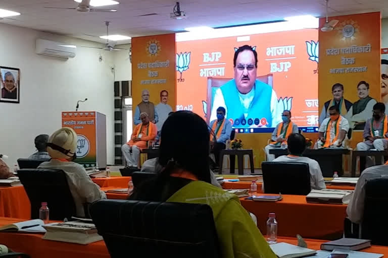 BJP meeting in Rajasthan,  BJP virtual meeting latest news