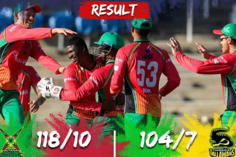 Guyana defend lowest total in CPL history to beat Jamaica