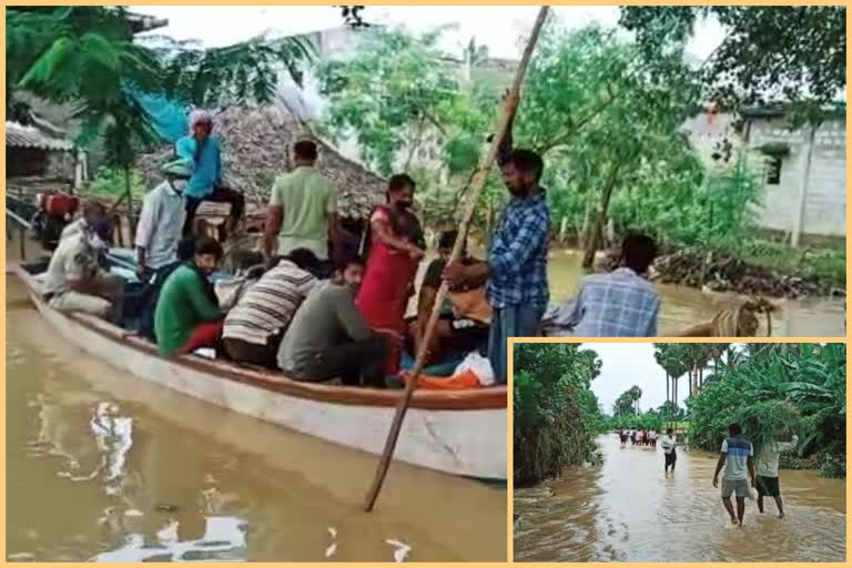 godavari flood areas are still in water in east godavari district