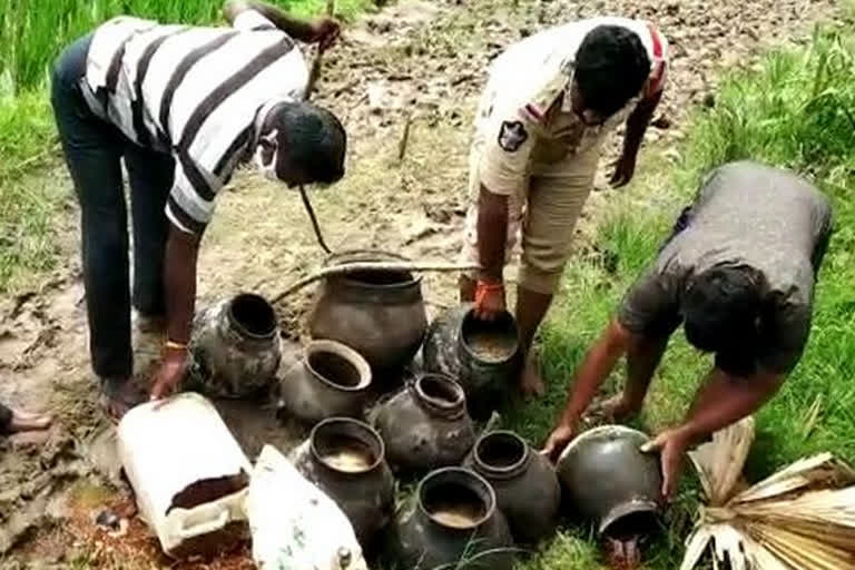 Andhra Pradesh Police seize 15,000 litres of jaggery wash, 5 litres of country liquor