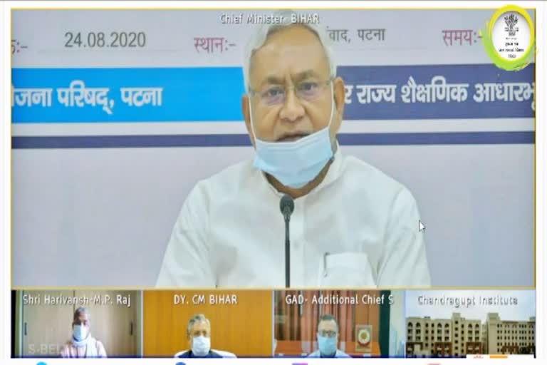 CM Nitish Kumar inaugurates 9th class in 3304 panchayats through video conferencing