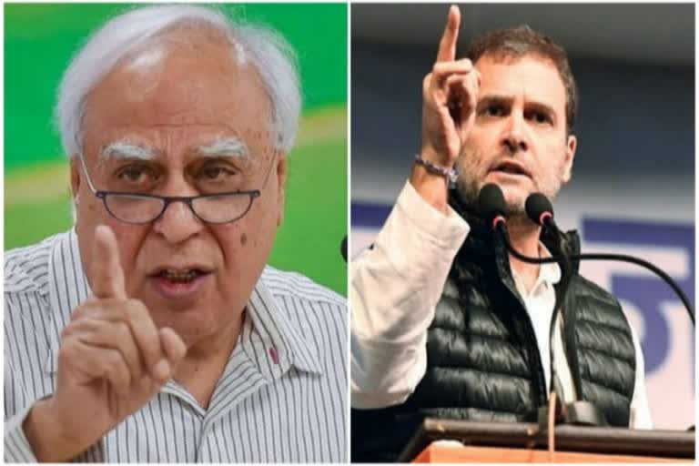 Kapil Sibal hits out at Rahul