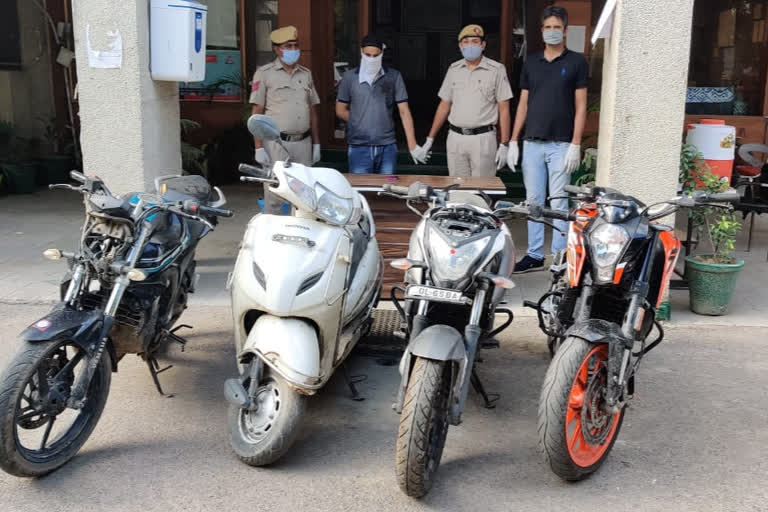 vikaspuri police arrested Vehicle thief who theft racing bike on demand