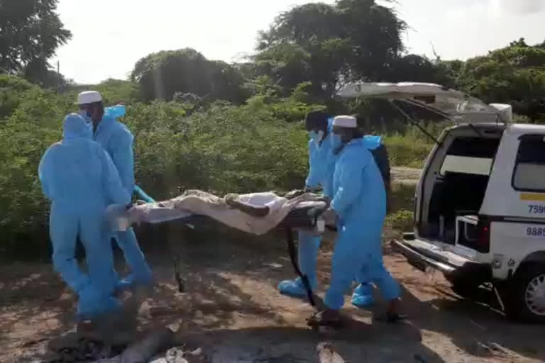 Korutla Young mans Does Funeral For Orphan Dead body