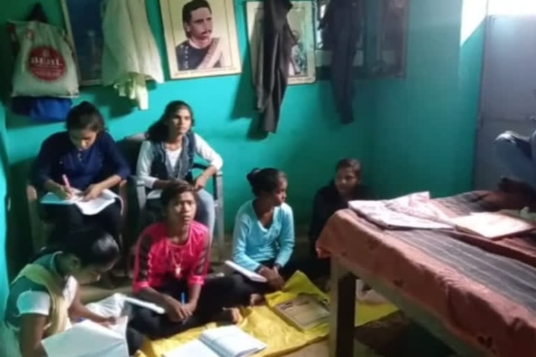 Children are being educated through TV cable in Balodabazar