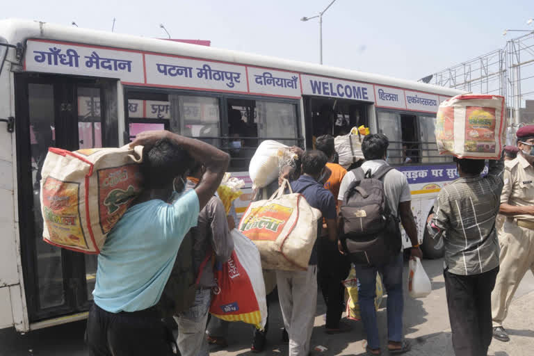 Bihar Unlock Passenger bus started running in Bihar