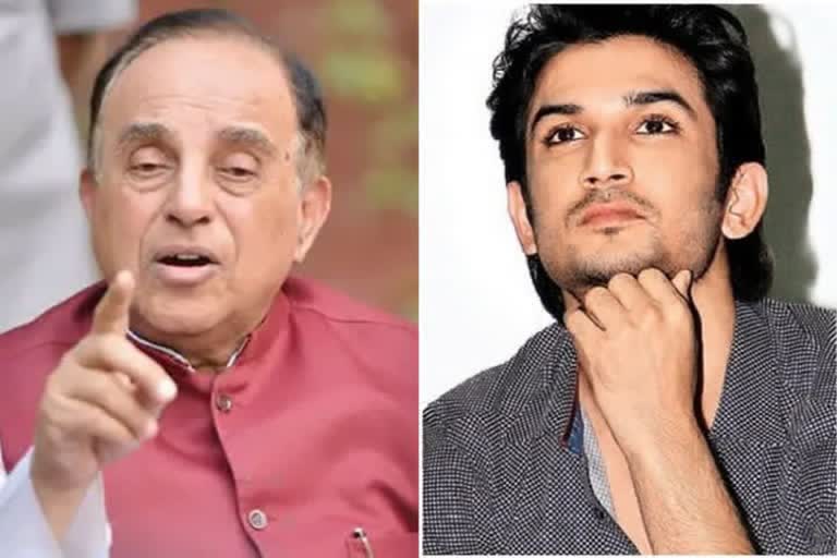 subramanian swamy tweets on sushant  sushant singh rajput death case  sushant singh rajput death case update  सुशांतसिंह राजपूत मृत्यूप्रकरण अपडेट  सुशांतसिंह आत्महत्या प्रकरणी सुब्रमण्यम स्वामींचे ट्विट