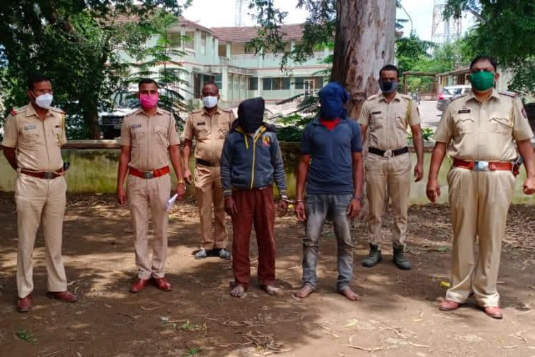 police with accused