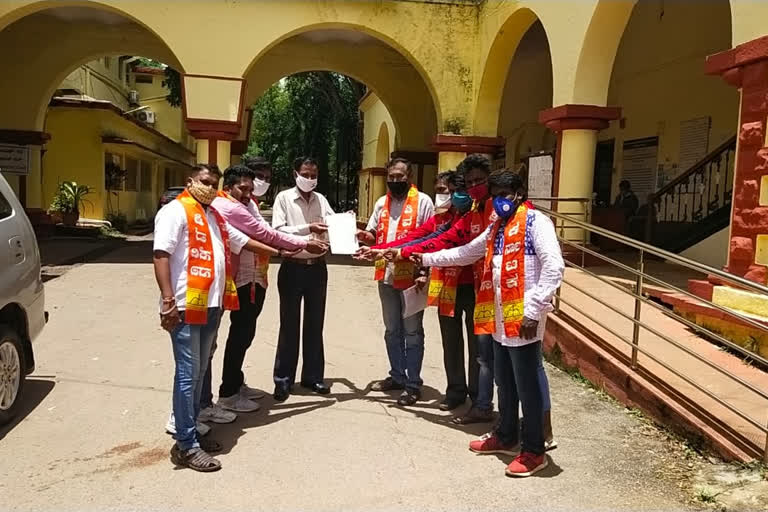 Shiva Sene Protest at Hubli