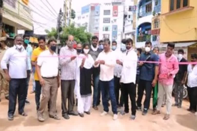 Deputy speaker Padma Rao Goud inaugurated  new culvert route in hyderabad