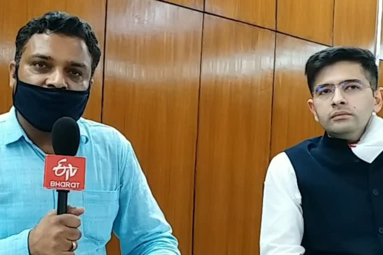 Raghav Chadha with ETV Bharat