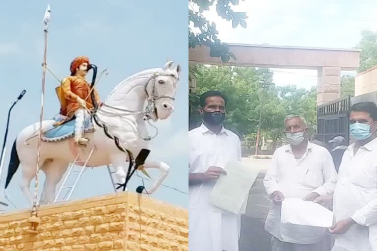 veer tejaji mandir nagaur  वीर तेजाजी मंदिर नागौर  nagaur news  नागौर की खबर  खरनाल गांव  kharnal village  नागौर में धार्मिक स्थल  religious places in nagaur  तेजा दशमी का पर्व  festival of tejadashmi