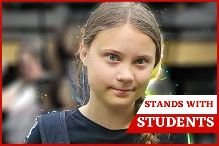 Greta Thunberg Indian students National Testing Agency postponement of JEE and NEET ஜேஇஇ, நீட் தேர்வு கிரேட்டா தன்பெர்க் நீட் தேர்வு நியாயமற்றது