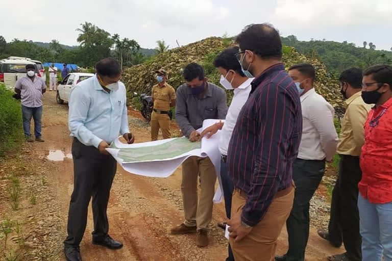 Inspection by DC in Solid Waste Area