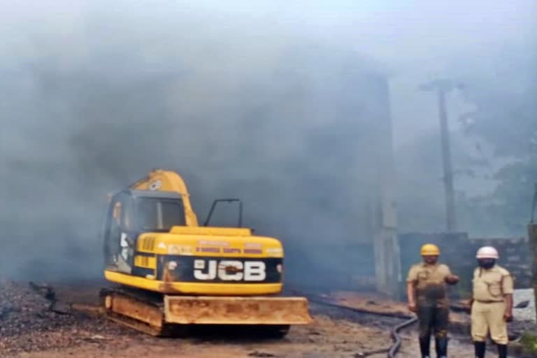 fire to udupi Cotton Seed Factory