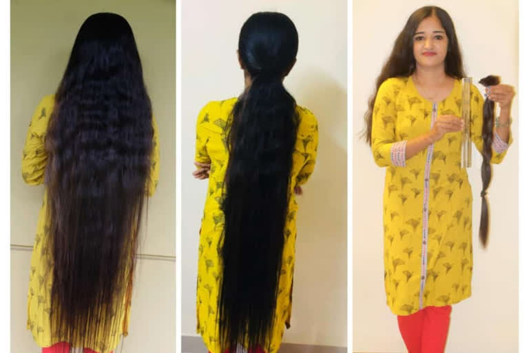 women donate her hair for cancer patient's wig