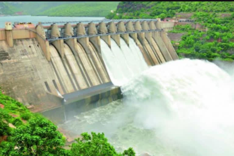 Heavy flooding continues in Srisailam reservoir.