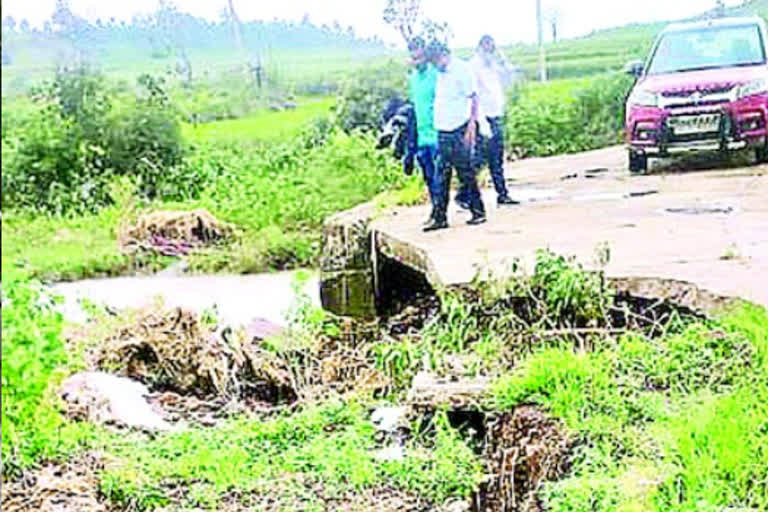 damaged roads repairs in nizmabad district