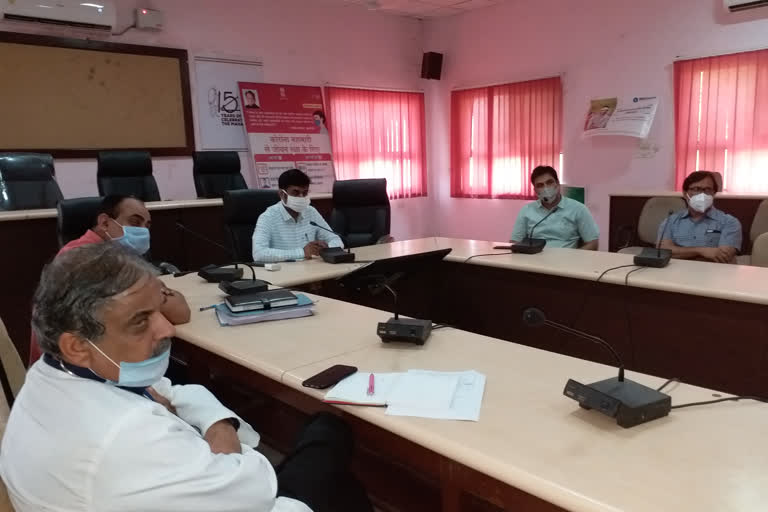 Bhilwara news, review meeting, Bhilwara Collector