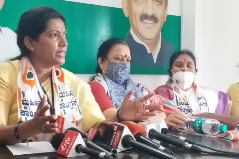 State Congress women’s wing chief Pushpa Amarnath slams BJP