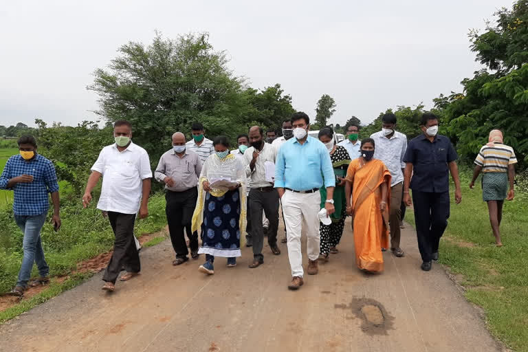 jayashankar bhupalpally collector toured in mahamutharam mandal in district