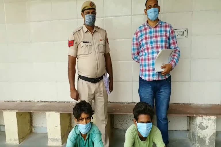 palwal police arrested two thief with three bikes