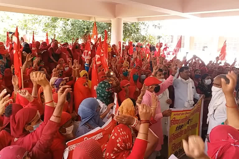 asha worker protest jind